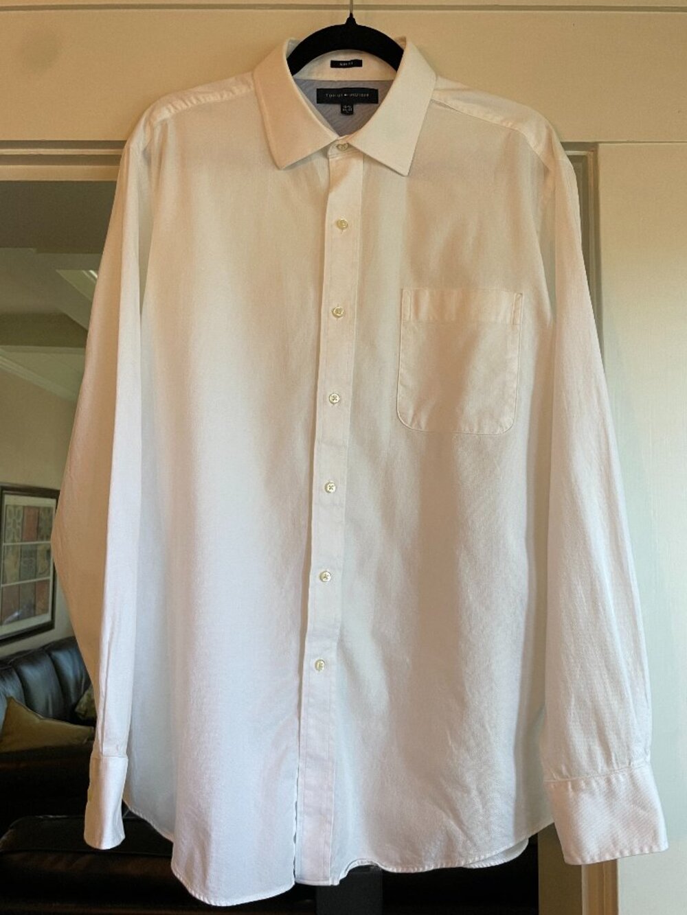 Tommy Hilfiger Slim Fit White Button Up - L